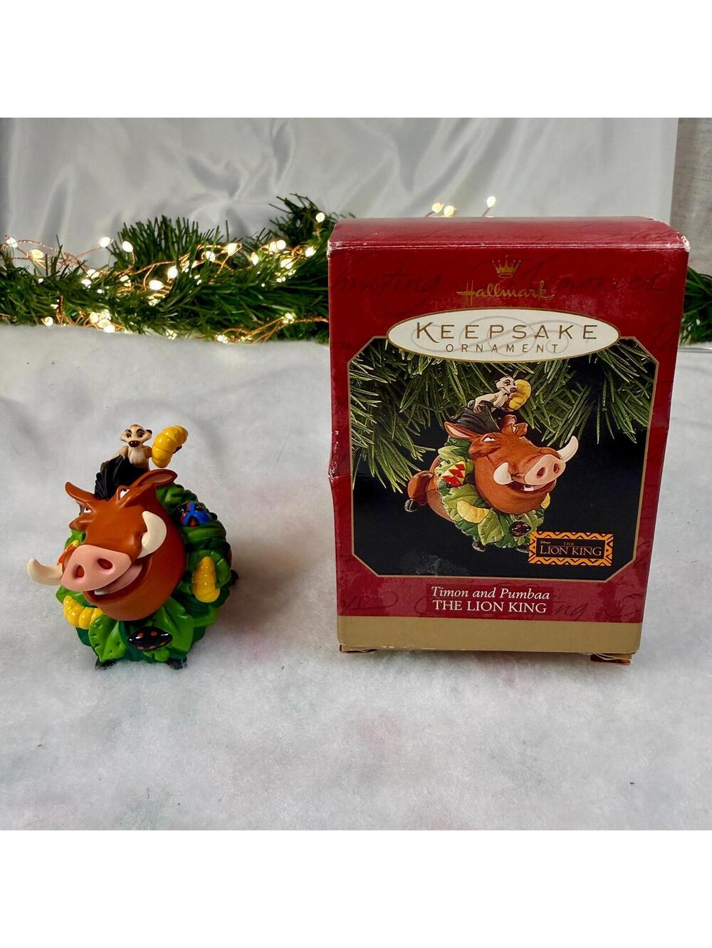 Timon and Pumbaa - The Lion King - Hallmark Keepsake Ornament - 1997